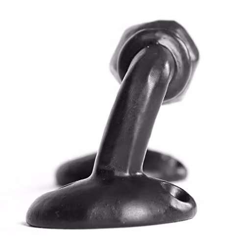 Hammer and Tongs Offset Wrought Iron Bow Door Handle, Matt Black, Pack of 4, H: 11.5 cm – 4