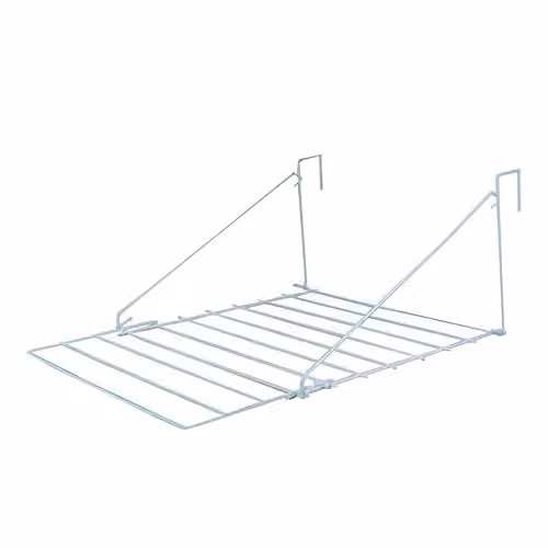 KAV Over Door Utility Dryer Clothes Airer in White, 7m Metal Laundry Towel Rail for Indoor and Outdoor Use – 1