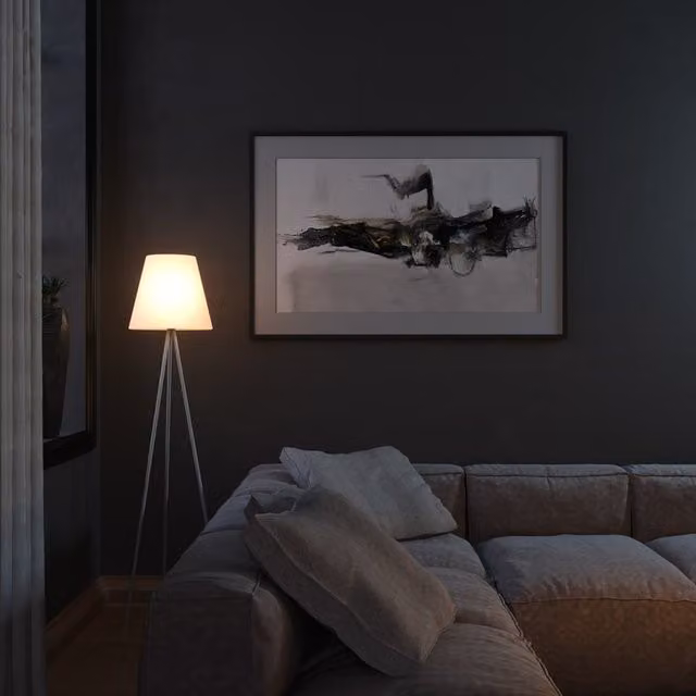 Solar Centre Rosalind Solar Floor Lamp in White and Multicolour with Remote Control and Dusk Sensor
