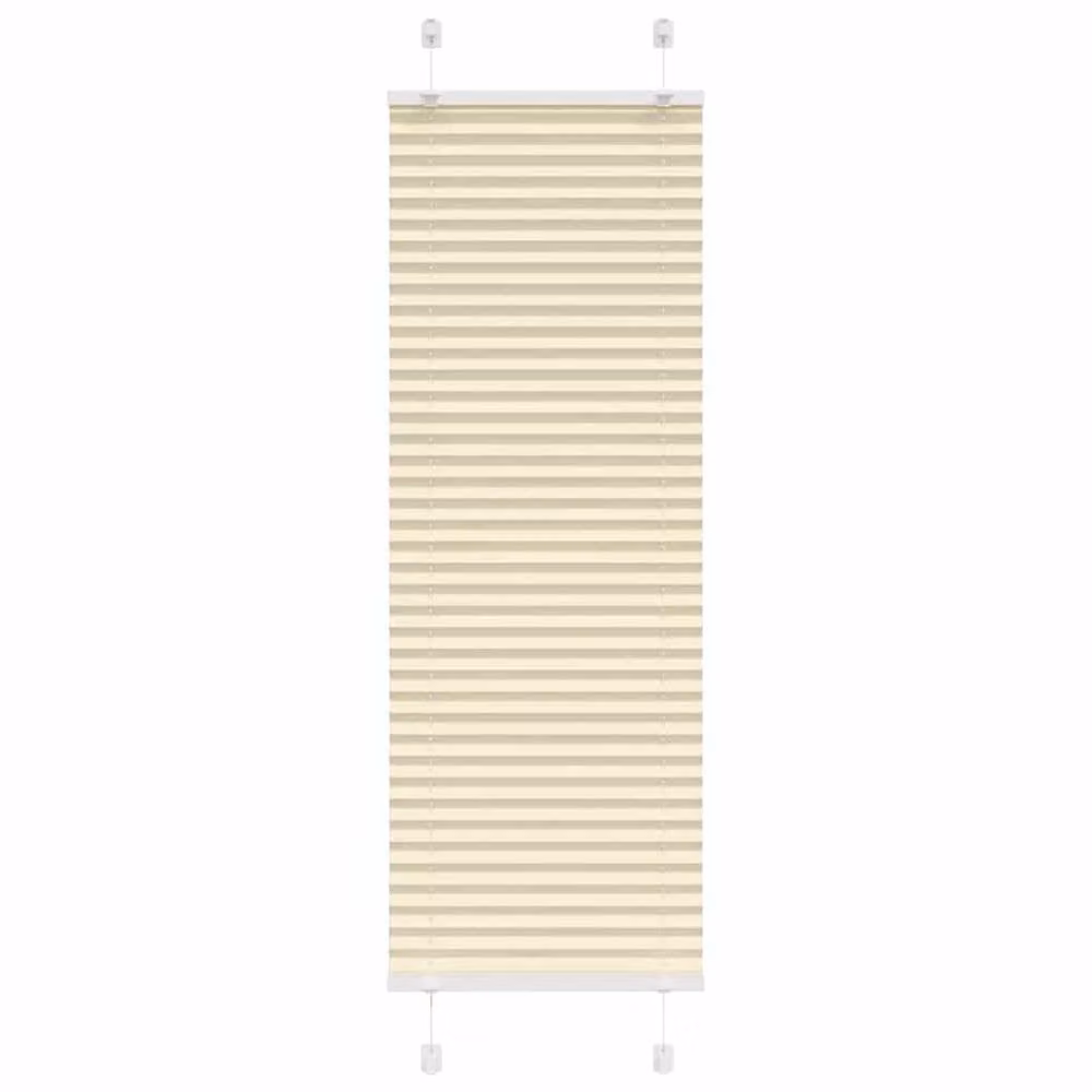 Berkfield Home Cream Single Pleat Polyester Blind