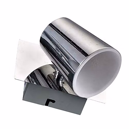 Netlighting Modern LED Surface Cylinder Spotlight in Chrome and Grey, Warm White 3000K, 500lm