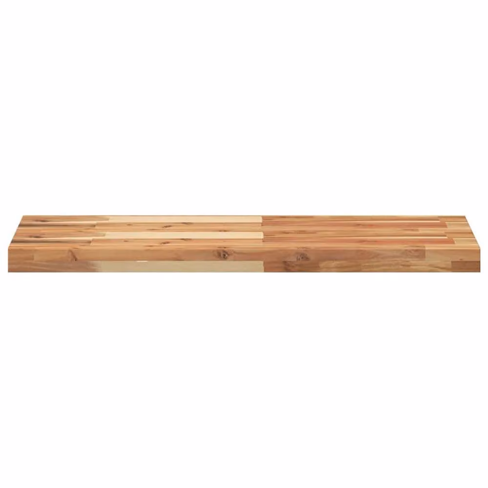 Berkfield Home Compact Floating Shelf, Brown Oil Finished Solid Acacia Wood, W: 100 cm, D: 30 cm, H: 4 cm – 2