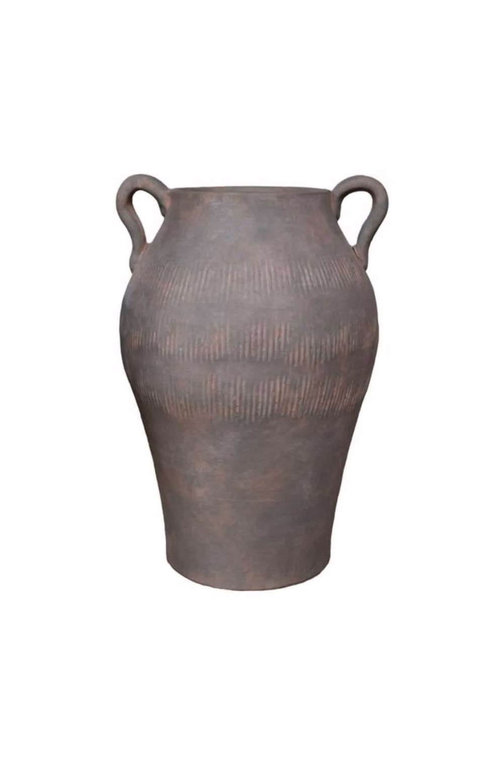 KDMD Hortus Antique Brown Terracotta Roman Jar Ceramic Planter, Height: 43 cm – 2