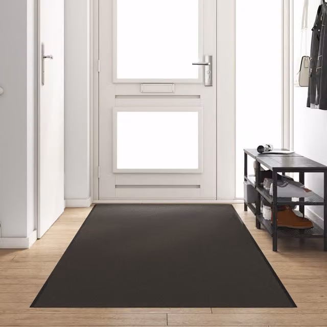 Berkfield Home Washable Non-Slip Doormat in Anthracite, W: 120 cm, D: 400 cm – 1