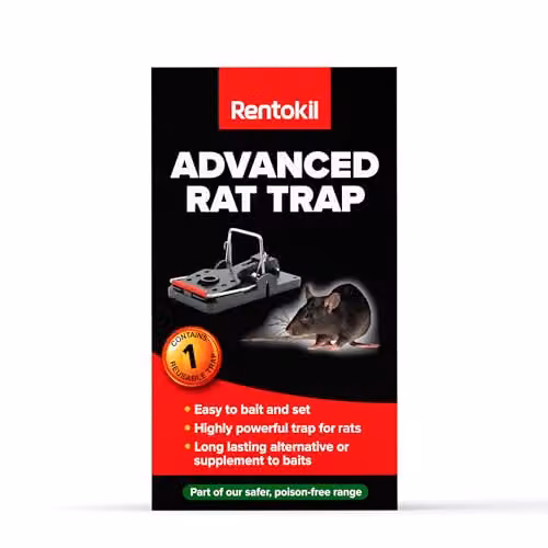Rentokil Advanced Transparent Plastic Rat Trap Single