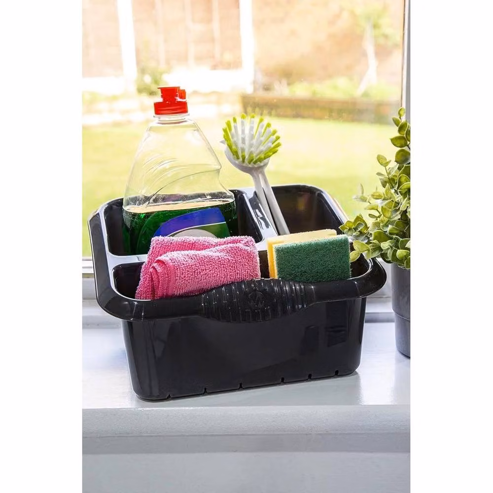 SPETLEK Large Plastic Kitchen Sink Tidy Organiser in Graphite Grey – 3