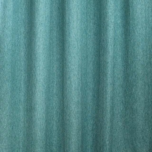 Make It A Home Harrison Herringbone Weave Thermal Insulating Pencil Pleat Curtain Pair in Blue/Turquoise, Height: 168 cm