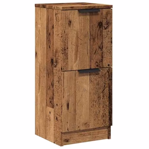 vidaXL Modern Sideboard in Old Wood Brown, Engineered Wood, W/D/H: 30 x 30 x 70 cm