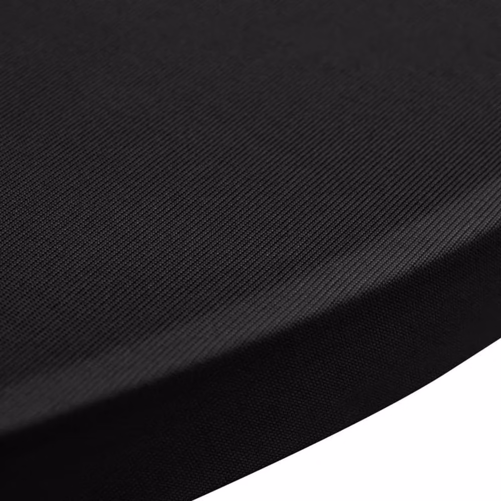 Berkfield Home Black Stretch Standing Table Covers, 2 Pack, Diameter: 60 cm – 3