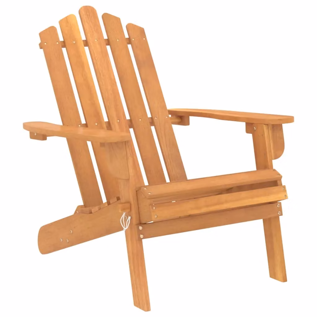Berkfield Home Garden Adirondack Chair in Brown Solid Acacia Wood – 2