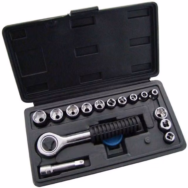 Amtech 16-Piece 1/4 Inch Drive Socket Set in Multicolour