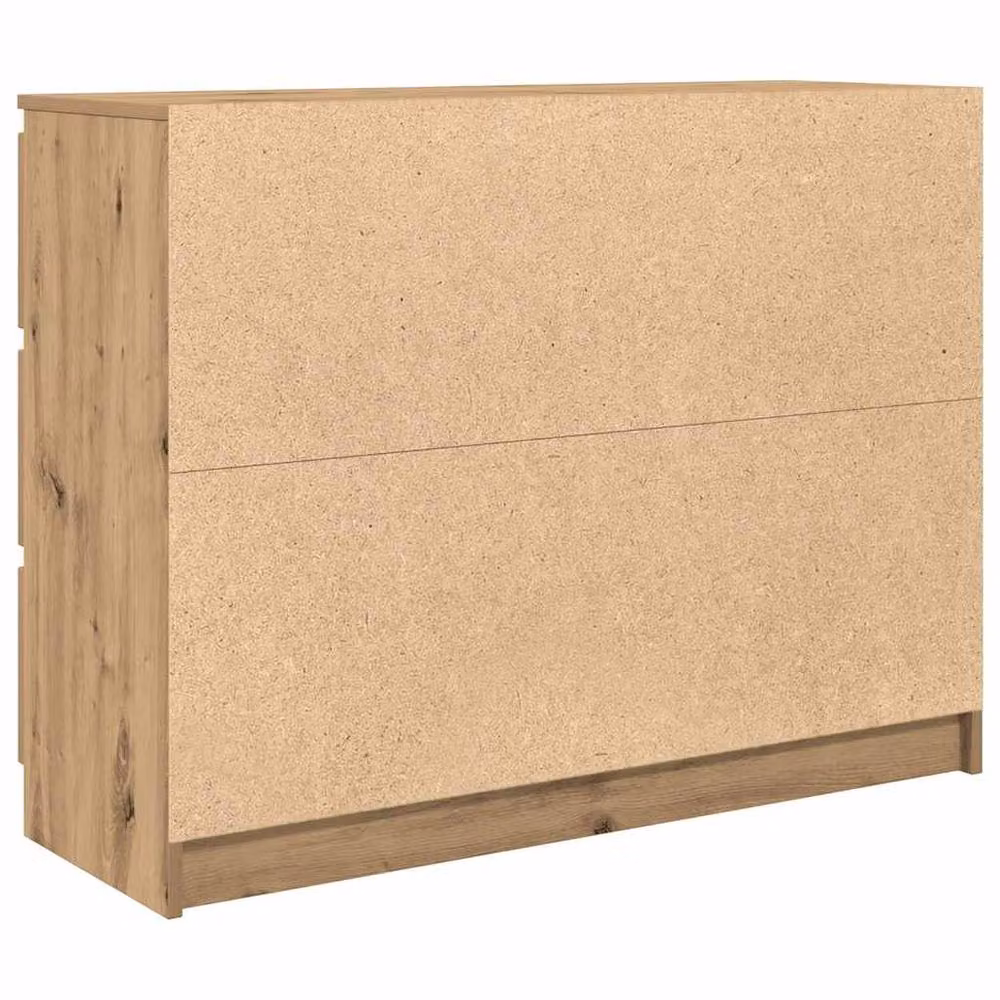 Berkfield Home Artisan Oak Sideboard in Brown, W/D/H: 100 x 35 x 76 cm – 4