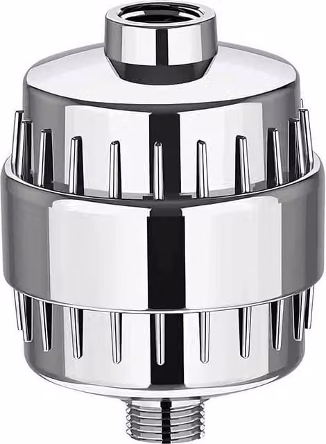 INMTFEI Silver Shower Filter Cartridge with Multi-media KDF and Activated Carbon, 1/2 inch – 1