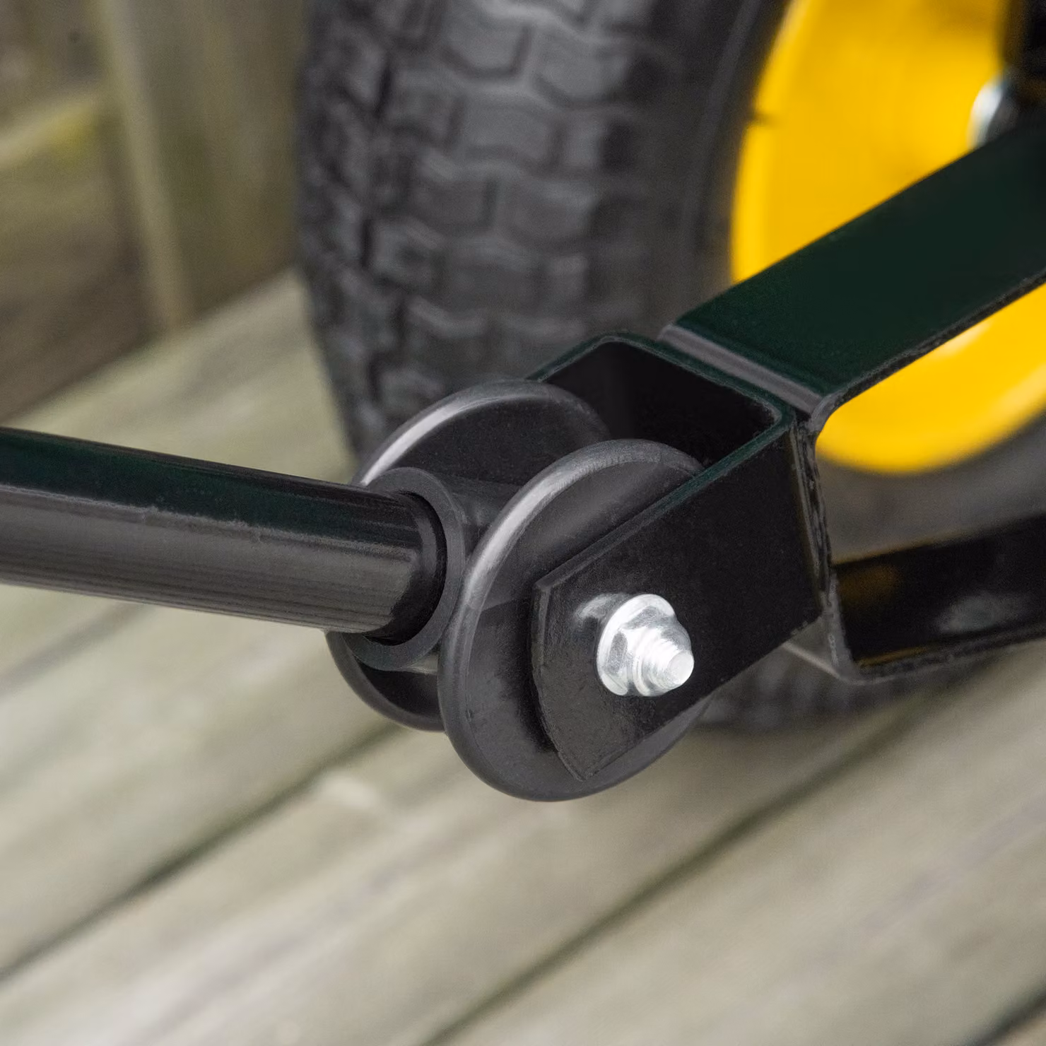 Outsunny 125L Heavy Duty 4 Wheel Garden Trolley Tipping Cart in Green – 8