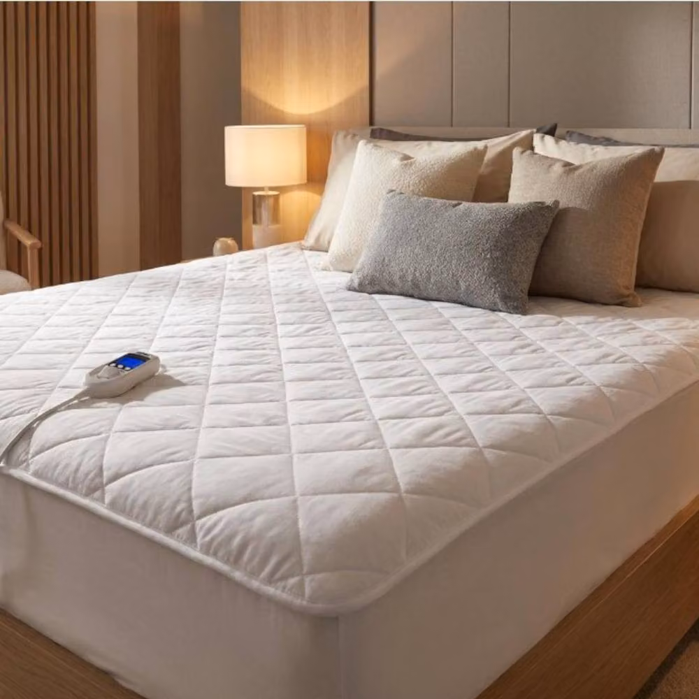 Garden Greatness Veloria Single Heated Bed Mattress Protector, White, W/D/H: 100 x 200 cm – 2