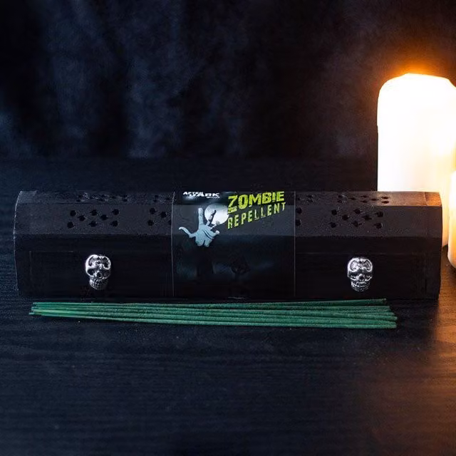 Something Different Zombie Repellent Incense Box in Black, Green and Silver – 2