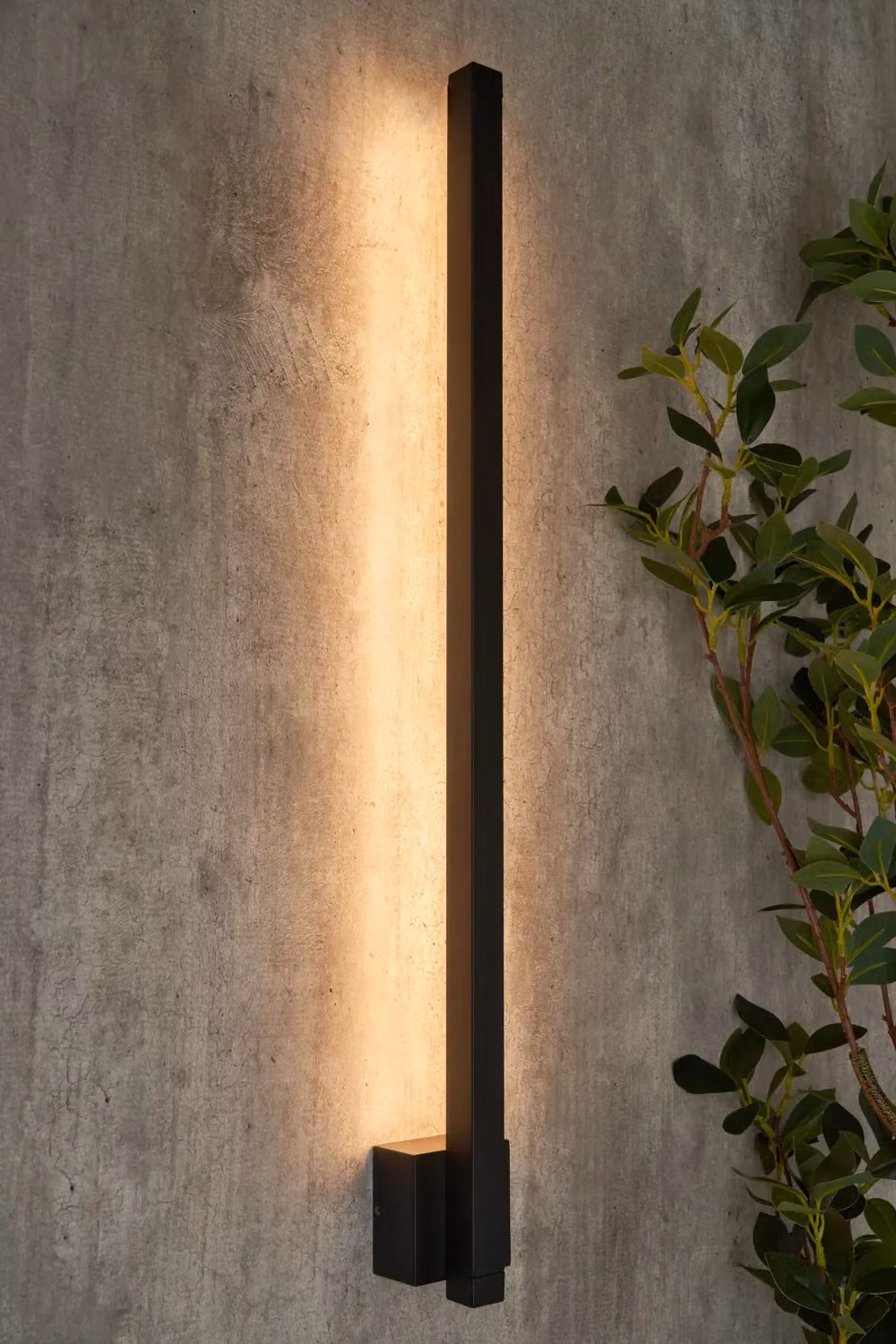 BHS Lighting Lionel LED Linear Outdoor Wall Light in Black – 3
