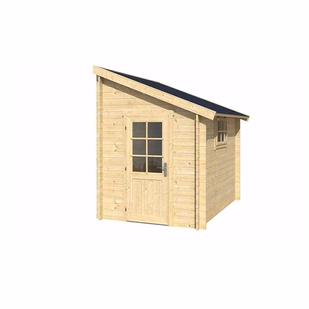 Lasita Maja Ltd Jura Log Cabin Garden Room and Home Office in Light Oak, W: 295 cm, D: 214.6 cm, H: 267.9 cm – 2