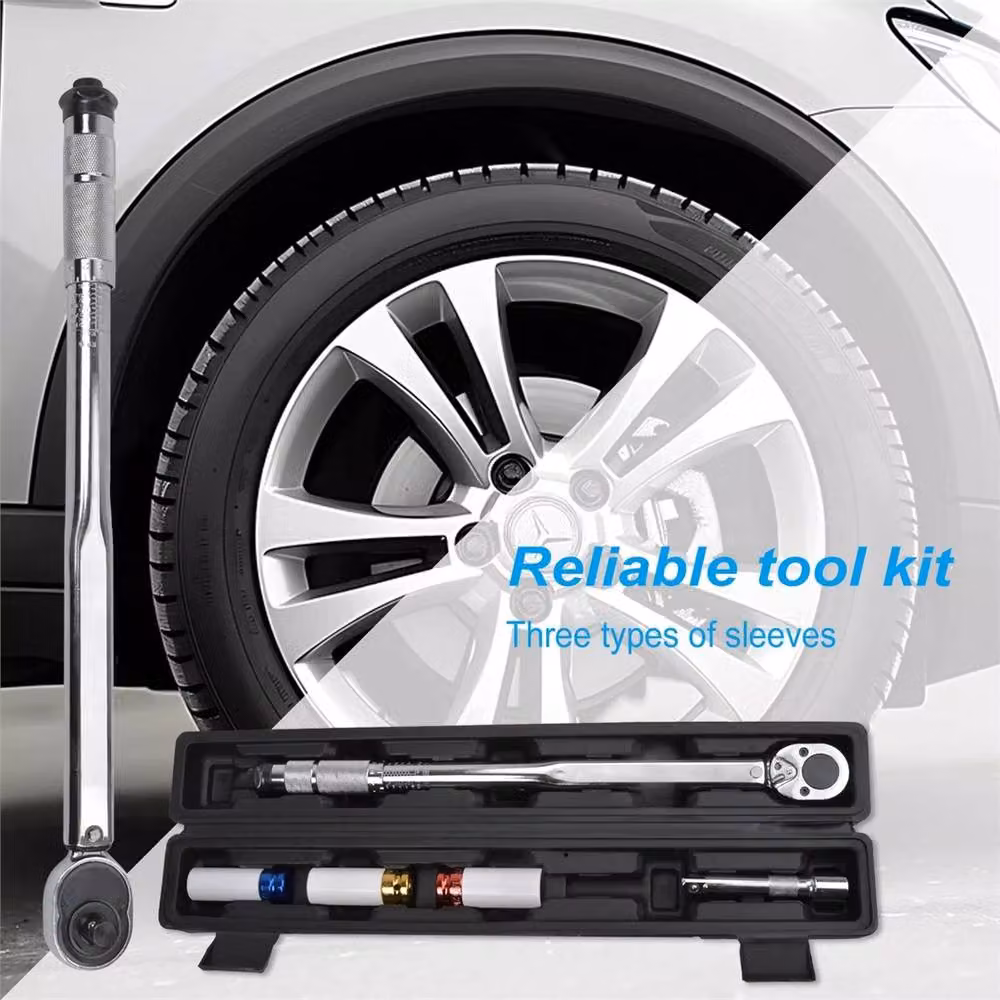 Nordara 1/2 inch Ratchet Torque Wrench with 17mm, 19mm and 21mm Sockets in Silver and Multicolour – 3