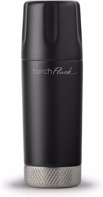 High Camp Flasks Torch Hip Flask, Black, 177.44 ml