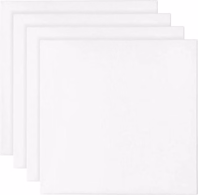 NESTLUNE 4-Pack White Cotton Canvas Artist Boards with Wood Frames – 1