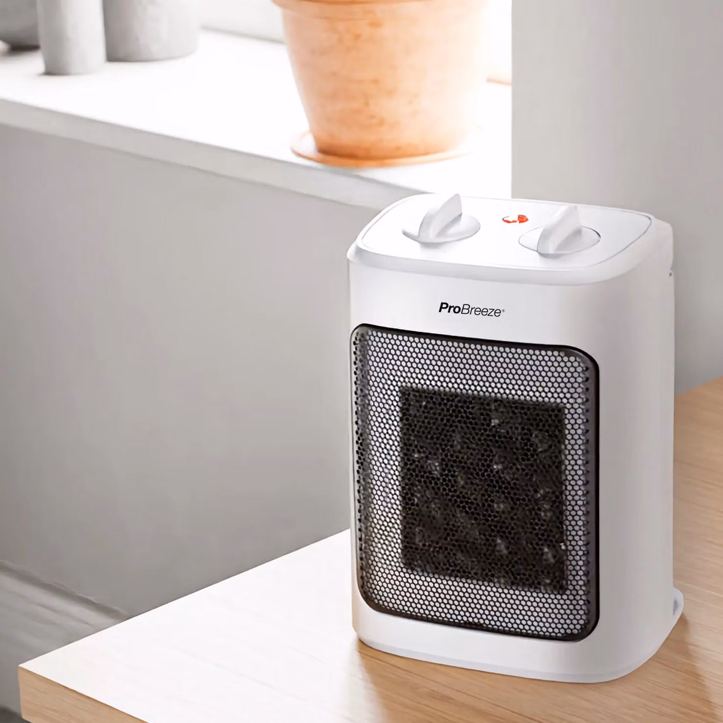 Pro Breeze 2000W Mini Ceramic Fan Heater in White – 2