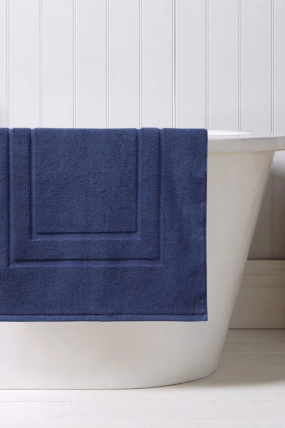 Christy Brixton Rectangular Cotton Bath Mat in Blue, W/D/H: 60 x 60 x 5 cm – 3