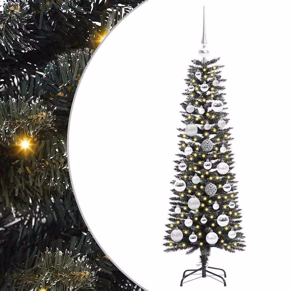 Berkfield Home Artificial Christmas Tree with Stand, Green, H x W x D: 120 x 40.5 x 40.5 cm – 2