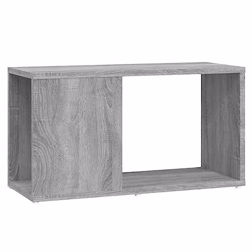vidaXL Modern Grey TV Cabinet in Engineered Wood W/D/H: 60 x 24 x 32 cm