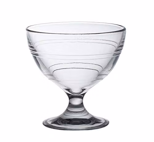 Duralex Gigogne Glass Dessert Bowls, 250 ml, Pack of 6, Transparent
