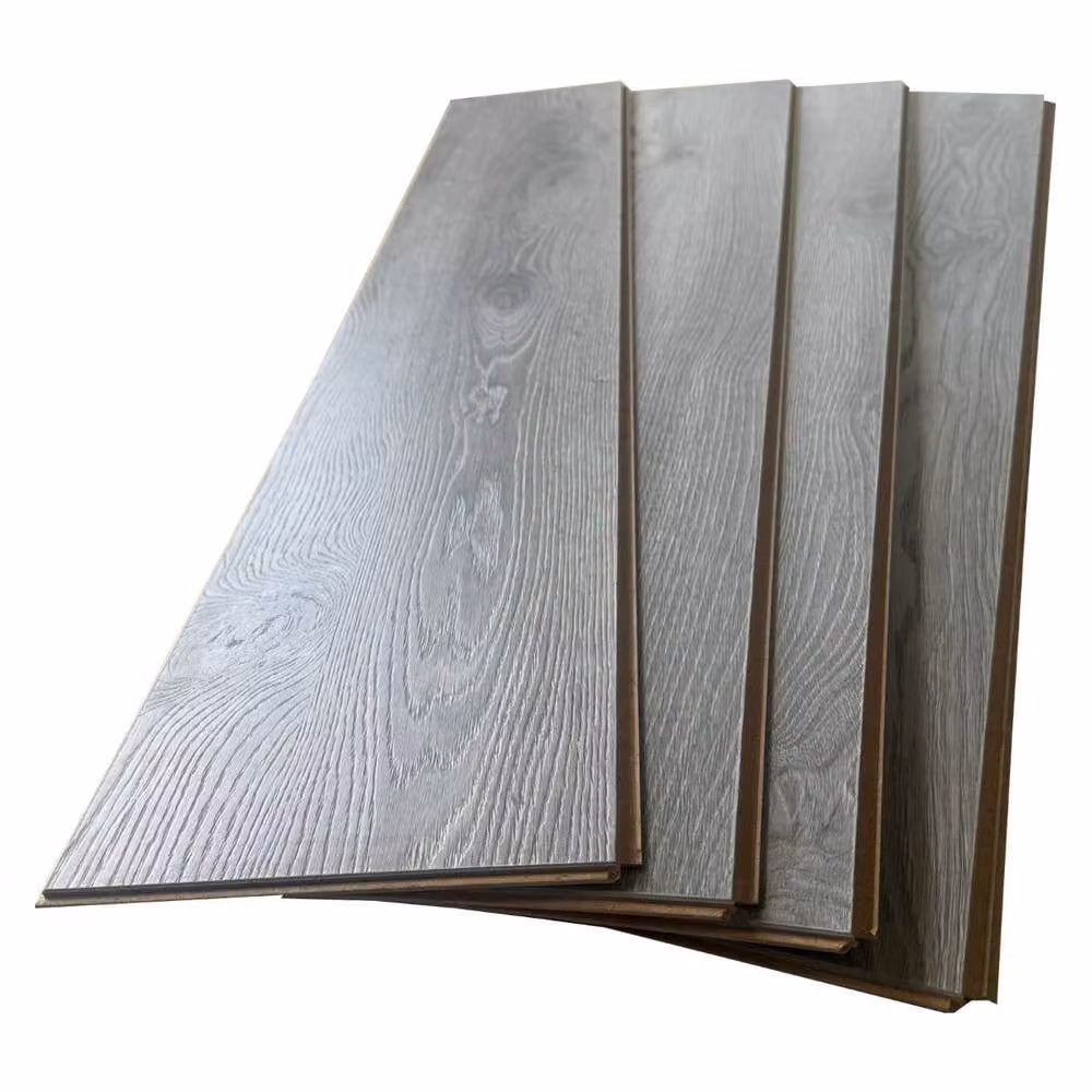AGT Grey Wood Effect Click Laminate Flooring Plank – 4