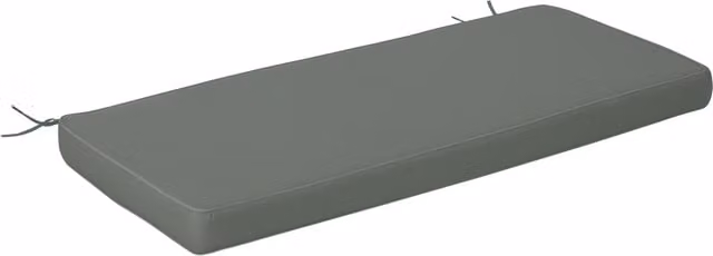 Outsunny Grey 2 Seater Garden Bench Cushion with Water Repellent Polyester Fabric and Foam Filling