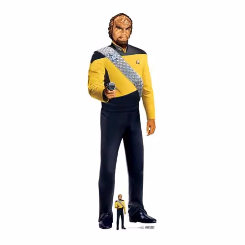 Star Cutouts Worf Star Trek Lifesize Cardboard Cutout, Height: 193 cm, Multicolour – 1