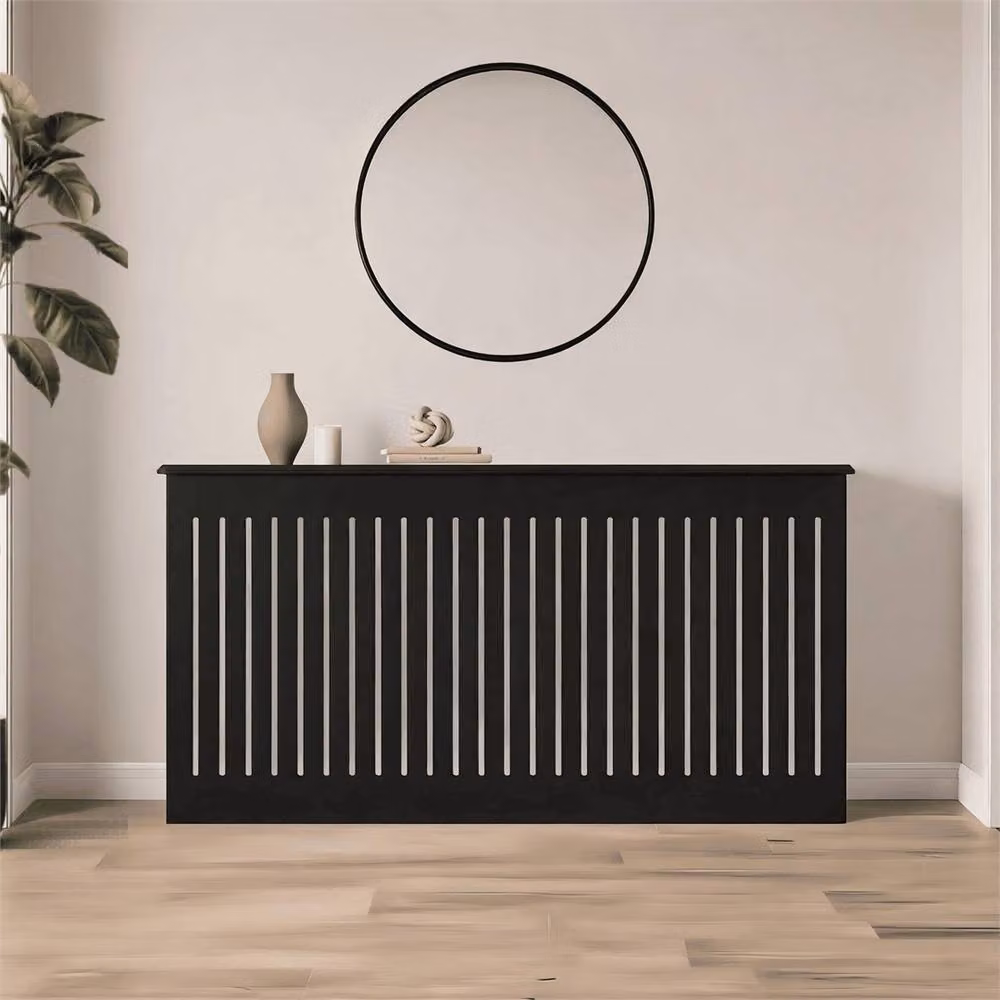 FORGEVIO Extra Large Radiator Cover Cabinet in Matt Black – 4