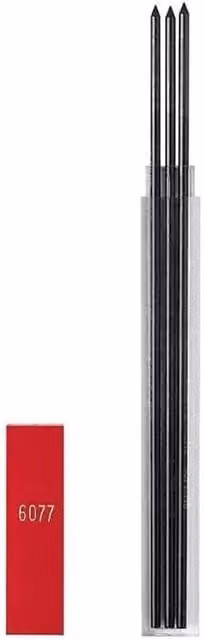 Caran d'Ache Technograph 2mm 2H Replacement Graphite Leads, 3pcs, Assorted Colours