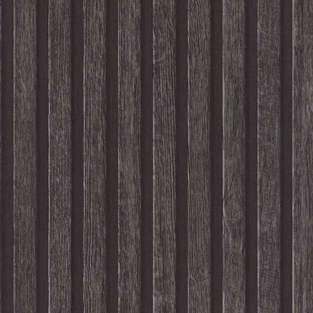 A.S. Création Wood Slats Vinyl Wallpaper in Anthracite Grey
