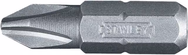 Stanley PH2 Stainless Steel Screwdriver Bits, Silver, Pack of 100