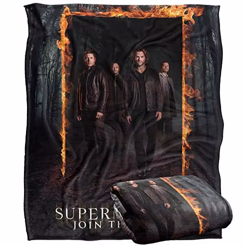 LOGOVISION Supernatural White Fleece Throw Blanket W/D/H: 152 x 127 cm – 1