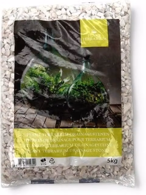 Fallen Fruits White Ornamental Plant Terrarium Stones, 5kg