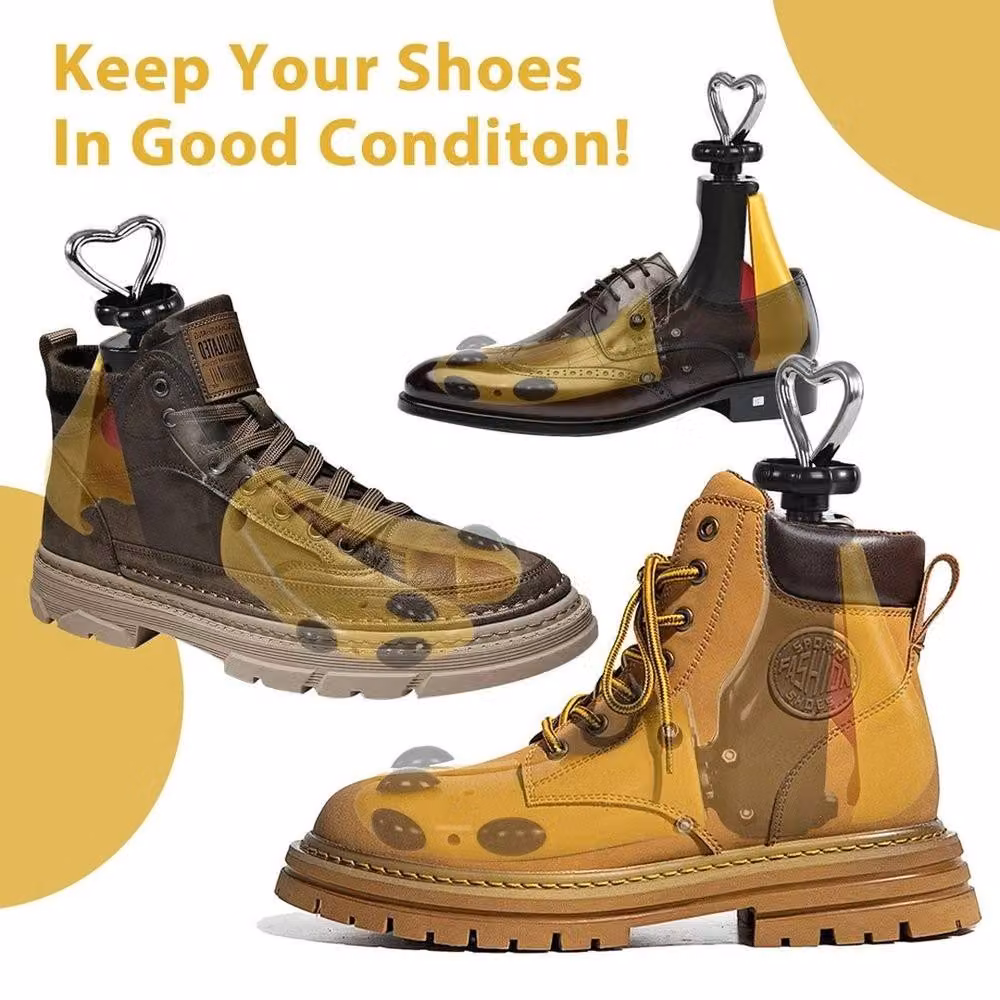 NESTLUNE Adjustable Shoe Stretcher, Size M (38-43), Yellow, W: 100 cm, D: 15 cm, H: 15 cm – 2