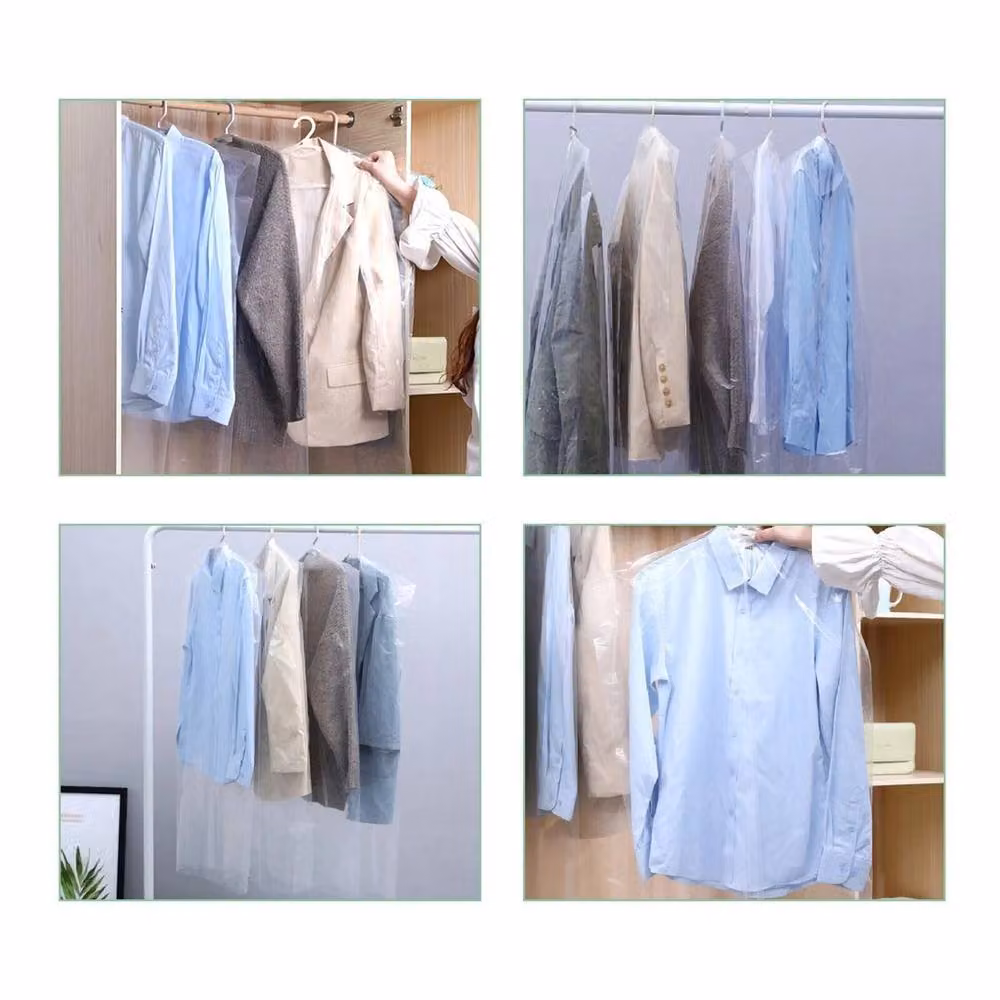 Nordara 50-Piece Waterproof Transparent Plastic Garment Bags for Suit and Coat Storage – 3