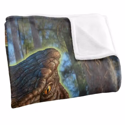 JQ Licensing Jlo T-Rex Dinosaur Head Super Soft Fleece Throw Blanket, Multicolour, W/D/H: 152 x 127 cm – 2