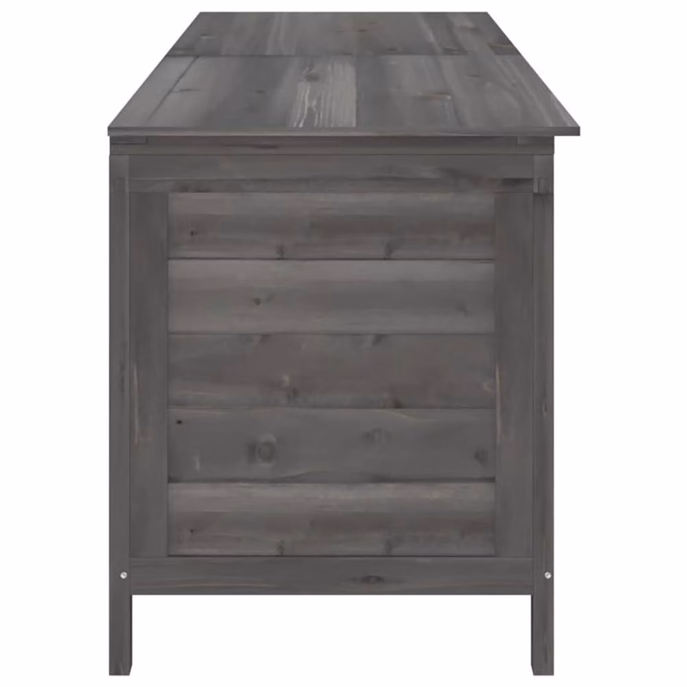 Berkfield Home Garden Storage Box in Anthracite Grey, Solid Fir Wood, W/D/H: 198.5 x 50 x 56.5 cm – 4