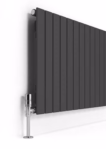 Terma Steel Wall Mounted Radiator in Anthracite Grey, W: 103.2 cm, H: 60.0 cm – 5