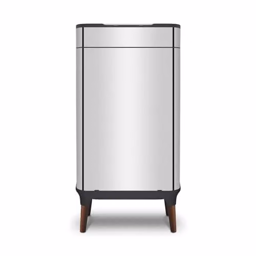 Tower T938022SS Ozone Sensor Bin with Legs, 65L, Stainless Steel, Silver, H: 70.5 cm, W: 48.0 cm, D: 36.0 cm – 1