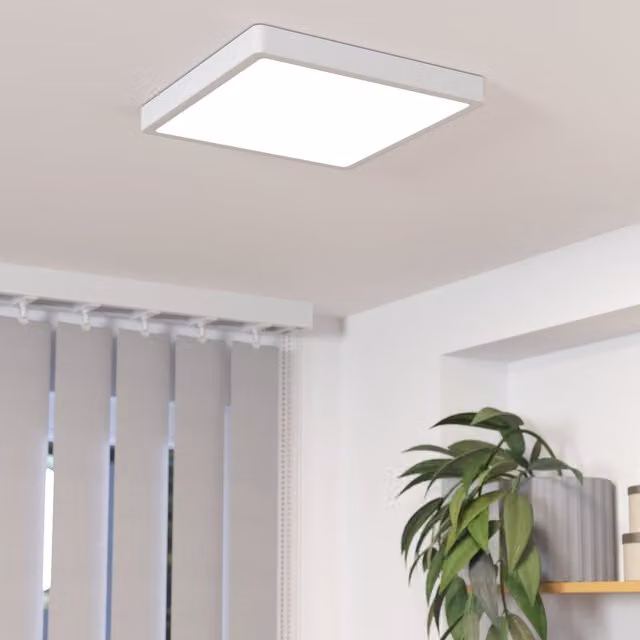 Eglo Fueva 6 White LED Tricolour Modern Square Ceiling Light