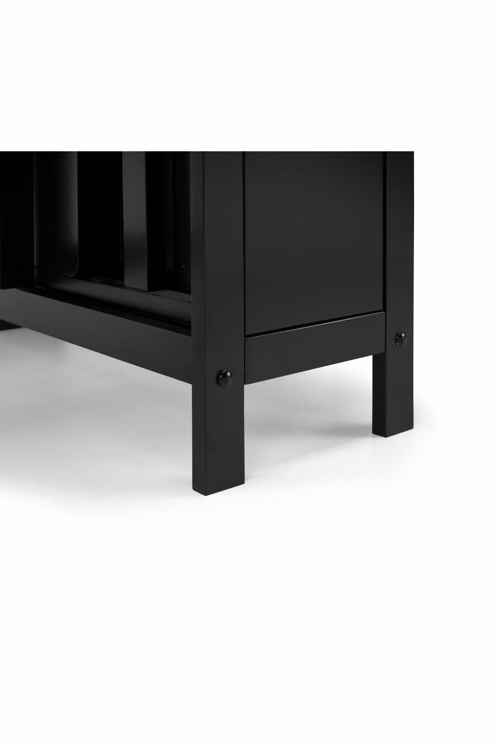 Julian Bowen Savoy Black 4 Seater Drop Leaf Gateleg Dining Set with Folding Chairs – 4