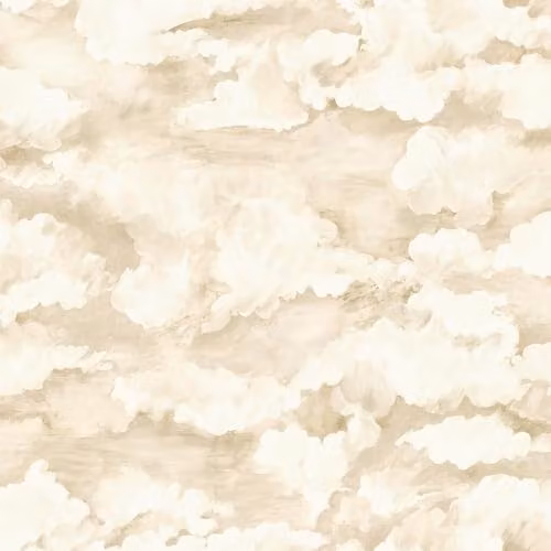 Holden Decor Cloudscape Abstract Nature Wallpaper in Beige and Cream