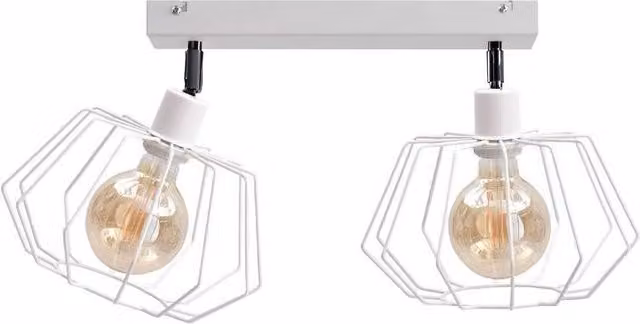 Netlighting Luna Twin Ceiling Spotlight in White, 50cm, 2x E27
