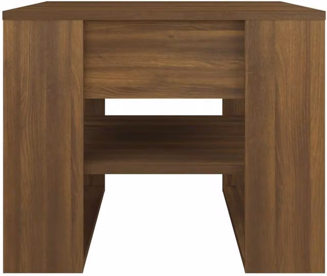 Berkfield Home Decorative Coffee Table in Brown Oak, W/D/H: 55.5 x 55 x 45 cm – 1